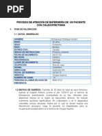 Proceso de Atención de Enfermería de Colecistitis