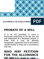 Rule 76: Allowance or Disallowance of Will