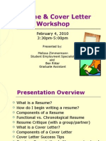 Resume & Cover Letter Workshop