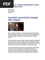 K Krudd & T. Abbott Charged With Treason in Federal Court