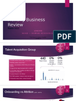 HR Monthly Business Review Sample Presentation