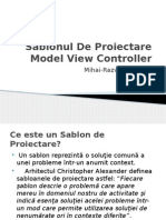 Sablonul de Proiectare Model View Controller