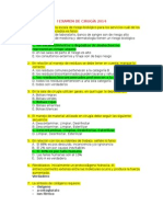 1er Examen Cirugia I - 2014