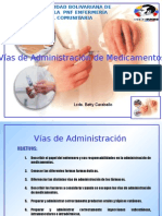 Vias de Administracion de Medicamentos