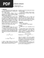 Iodometric Method of Sulfide Determination