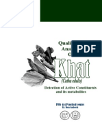 Qualitative and Quantitative Analysis of Khat