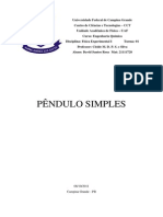 Relatório 4 - Pêndulo Simples