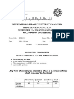 Iium Electronics Ece 1231 Mid-Term Examination Semester Iii, 2008/2009 Session