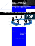 Trabajo Grupal Las Relaciones Laborales en Las Organizaciones en Panamá Corregido