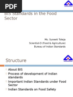 BIS Standards in Food Sector