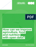 How Can We Improve Agriculture, Food and Nutrition With Open Data?