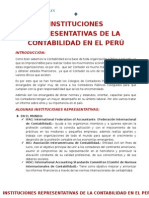 Instituciones Representativas de La Contabilidad en El Perú Oficial D