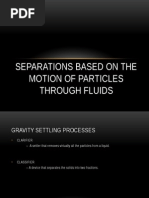 Separations Based On The Motion of Particles Through