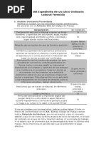 Análisis Del Expediente de Un Juicio Ordinario