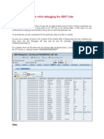 Creating Watchpoints While Debugging The ABAP Code