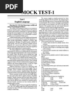 Sbi Po Mock Test 1 Pre