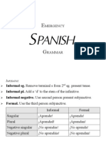 Spanish Grammar Reference