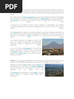 Principales Ciudades de Guatemala