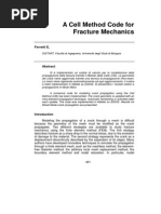 A Cell Method Code For Fracture Mechanics