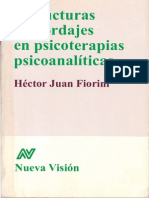 FIORINI - Estructuras y Abordajes en Psicoterapia Psicoanalitica