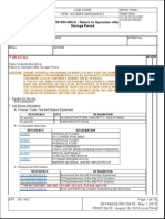 Return To Service After Storage