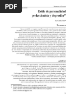 (AR) Estilo de Personalidad Perfeccionista y Depresión (2010)