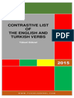 Contrastive List of The English and Turkish Verbs-Signed