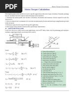 Motor Torque Calculation: Lead Screw Drive Loads