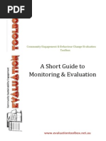 A Short Guide To Monitoring and Evaluation