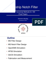 Microstrip Notch Filter