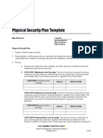 Physical Security Plan Template