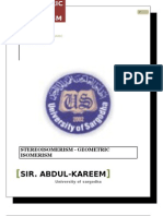 Sir. Abdul-Kareem: Stereoisomerism - Geometric Isomerism