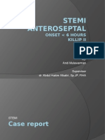 Stemi Anteroseptal: Onset 6 Hours Killip Ii