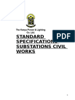 Standard Specifications Substations Civil Works