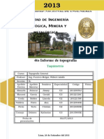 Informe de Topografía #4