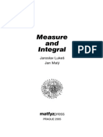 Lukes-Maly - Measure and Integral PDF