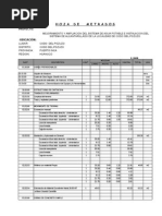 Metrado Agua Potable de Codo Pozuzo