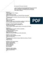 Sugestão de Dieta para Aumento de Massa Muscular