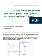 Diseño de Una Columna Esbelta Sin Desplazamiento Lateral