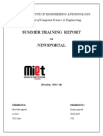 Newsportal Report