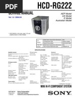 Sony Hcd-rg222 SM 2 (ET)