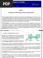 Introduction To Finite Element Analysis in Solid Mechanics: Home Quick Navigation Problems FEA Codes