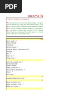 Income Tax Returns Filing: Marked Fields Are Mandatory