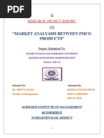 Comparitive Analyasis Between FMCG Products