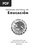 Programa Sectorial de Educación 2007-2012