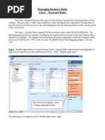 Managing Business Rules Carry - Forward Rules