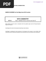 5070 Chemistry: MARK SCHEME For The May/June 2014 Series