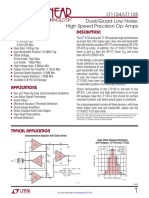 Description Features: Lt1124/Lt1125 Dual/Quad Low Noise, High Speed Precision Op Amps