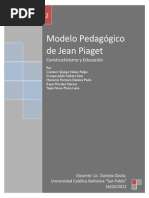 Modelo Pedagógico de Jean Piaget