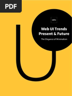 Web UI Trends The Elegance of Minimalism